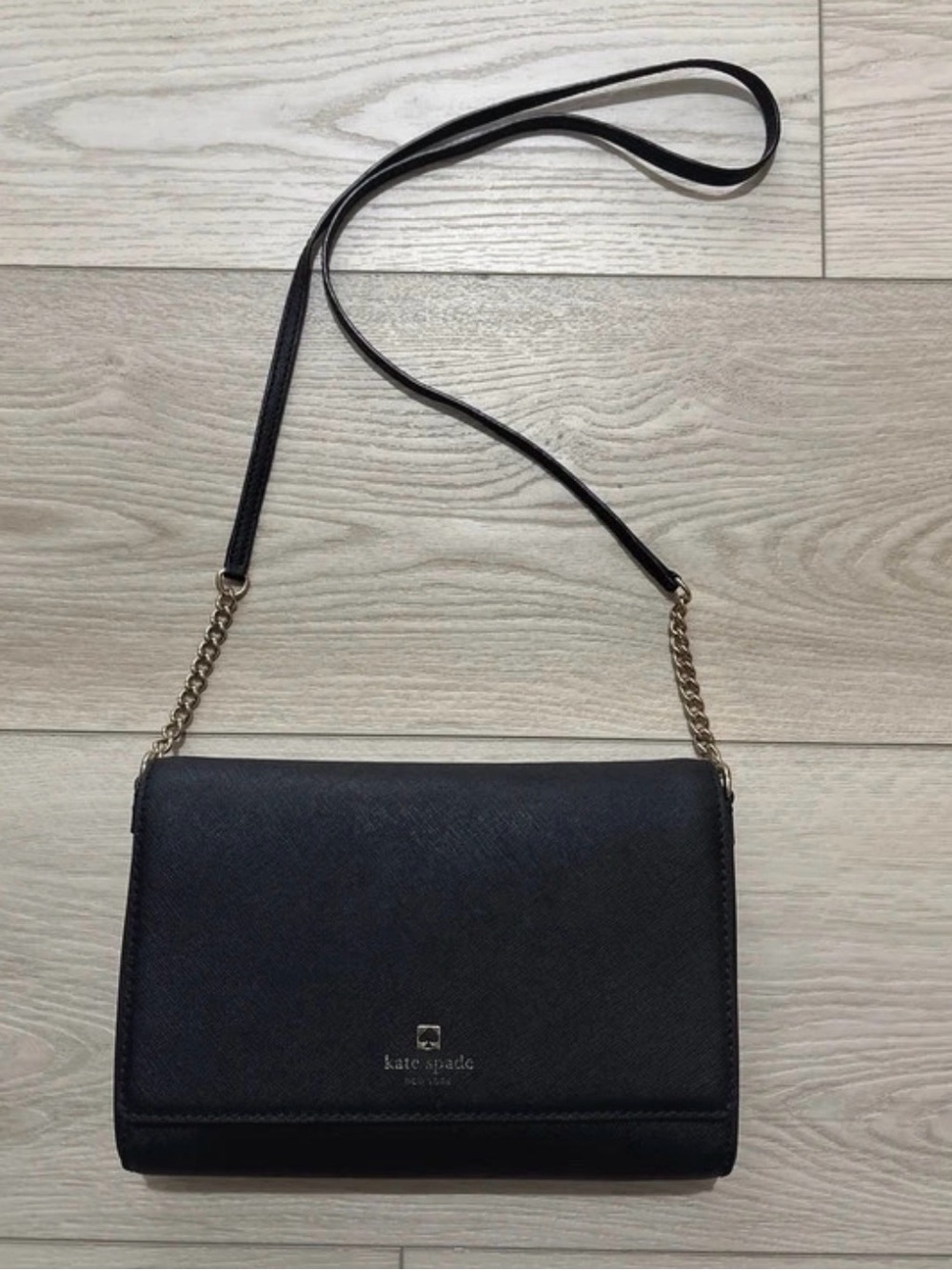 kate spade Black Crossbody Chain-Strap Flap Bag